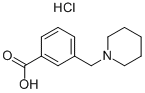 3-(Piperidinomethyl)benzoic acid hydrochloride 0.5 hydrateStructure,7596-82-9Structure 3-(Piperidinomethyl)benzoic acid hydrochloride 0.5 hydrate Structure,7596-82-9Structure