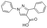 1,3-Diphenyl-1h-pyrazole-4-carboxylic acidStructure,77169-12-1Structure 1,3-Diphenyl-1h-pyrazole-4-carboxylic acid Structure,77169-12-1Structure