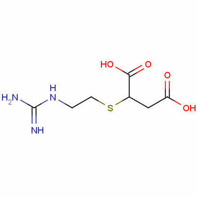 2-胍基乙基巰基琥珀酸結(jié)構(gòu)式_77482-44-1結(jié)構(gòu)式