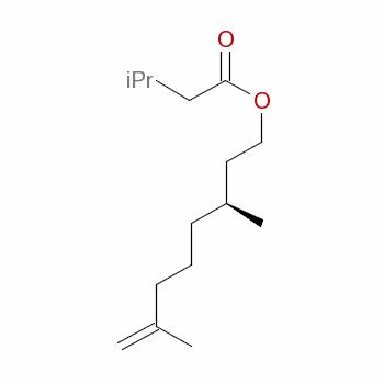 (S)-3,7-dimethyloct-7-enyl isovalerateStructure,7778-96-3Structure (S)-3,7-dimethyloct-7-enyl isovalerate Structure,7778-96-3Structure