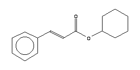 3-苯基-2-丙酸環(huán)己酯結(jié)構(gòu)式_7779-17-1結(jié)構(gòu)式