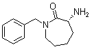 (R)-3-氨基-1-芐基氮雜環(huán)庚烷-2-酮結(jié)構(gòu)式_783368-48-9結(jié)構(gòu)式