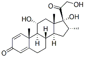 11α,17α,21-三羥基-16α-甲基-孕甾-1,4-二烯-3,20-二酮結(jié)構(gòu)式_78761-59-8結(jié)構(gòu)式