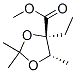 1,3-Dioxolane-4-carboxylicacid,4-ethyl-2,2,5-trimethyl-,methylester,(4r,5s)-(9ci)Structure,790721-00-5Structure 1,3-Dioxolane-4-carboxylicacid,4-ethyl-2,2,5-trimethyl-,methylester,(4r,5s)-(9ci) Structure,790721-00-5Structure