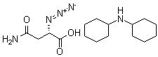 (S)-4-氨基-2-疊氮-4-氧戊酸二環(huán)己基銨鹽結(jié)構(gòu)式_79410-49-4結(jié)構(gòu)式