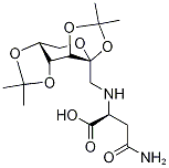 N2-[1-脫氧-2,3:4,5-二-O-(1-甲基乙亞基)-beta-D-吡喃果糖-1-基]-L-天冬氨酰胺結(jié)構(gòu)式_794477-75-1結(jié)構(gòu)式