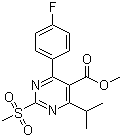 4-(4-氟苯基)-6-異丙基-2-(甲基磺?；?嘧啶-5-羧酸結(jié)構(gòu)式_799842-06-1結(jié)構(gòu)式