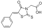(5-亞芐基-4-氧代-2-硫氧代-噻唑啉-3-基)-乙酸結(jié)構(gòu)式_82159-06-6結(jié)構(gòu)式