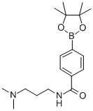 N-(3-二甲基氨基丙基)-4-(4,4,5,5-四甲基-1,3,2-二噁硼烷-2-基)苯甲酰胺結(jié)構式_832114-10-0結(jié)構式
