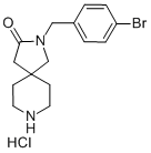 2-[(4-Bromophenyl)methyl]-2,8-diazaspiro[4.5]decan-3-one hydrochloride Structure,832710-61-9Structure