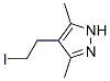 3,5-Dimethyl-4-(2-iodoethyl)-1H-pyrazoleStructure,83467-29-2Structure 3,5-Dimethyl-4-(2-iodoethyl)-1H-pyrazole Structure,83467-29-2Structure