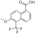 1-Naphthalenecarboxylic acid, 6-methoxy-5-(trifluoromethyl)-Structure,84532-72-9Structure 1-Naphthalenecarboxylic acid, 6-methoxy-5-(trifluoromethyl)- Structure,84532-72-9Structure