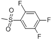 1,2,4-Trifluoro-5-(methylsulfonyl)benzeneStructure,845616-49-1Structure 1,2,4-Trifluoro-5-(methylsulfonyl)benzene Structure,845616-49-1Structure