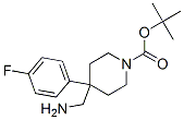 4-氨基甲基-4-(4-氟苯基)-哌啶-1-羧酸叔丁酯結(jié)構(gòu)式_847615-01-4結(jié)構(gòu)式
