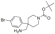 4-氨基甲基-4-(4-溴苯基)-哌啶-1-羧酸叔丁酯結(jié)構(gòu)式_849928-29-6結(jié)構(gòu)式