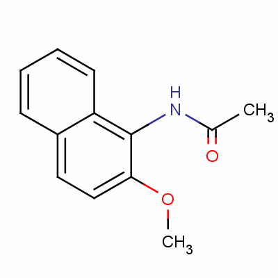 Acetamide,n-(2-methoxy-1-naphthalenyl)-Structure,85-04-1Structure Acetamide,n-(2-methoxy-1-naphthalenyl)- Structure,85-04-1Structure
