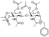 2-(乙酰基氨基)-2-脫氧-3-O-[3,4,6-三-O-乙?；?2-(乙酰基氨基)-2-脫氧-β-D-吡喃葡萄糖]-α-D-半乳糖吡喃糖苷 4,6-二乙酸芐酯結(jié)構(gòu)式_85054-28-0結(jié)構(gòu)式