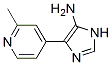 1H-imidazol-5-amine, 4-(2-methyl-4-pyridinyl)-Structure,851262-41-4Structure 1H-imidazol-5-amine, 4-(2-methyl-4-pyridinyl)- Structure,851262-41-4Structure