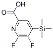 2-Pyridinecarboxylic acid, 5,6-difluoro-4-(trimethylsilyl)-Structure,851386-37-3Structure 2-Pyridinecarboxylic acid, 5,6-difluoro-4-(trimethylsilyl)- Structure,851386-37-3Structure