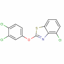 4-氯-2-(3,4-二氯苯氧基)-苯并噻唑結(jié)構(gòu)式_85391-67-9結(jié)構(gòu)式