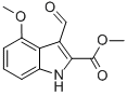 Methyl 3-formyl-4-methoxy-1h-indole-2-carboxylateStructure,858747-09-8Structure Methyl 3-formyl-4-methoxy-1h-indole-2-carboxylate Structure,858747-09-8Structure