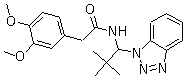 N-(1-(1H-苯并[d][1,2,3]噻唑-1-基)-2,2-二甲基- 丙基)-2-(3,4-二甲氧基苯基)乙酰胺結(jié)構(gòu)式_861393-66-0結(jié)構(gòu)式