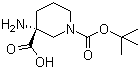 (R)-3-氨基-1-(叔丁氧基羰基)哌啶-3-羧酸結構式_862372-86-9結構式