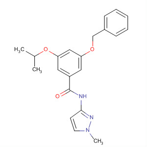 3-(芐氧基)-5-異丙氧基-N-(1-甲基-1H-吡唑-3-基)苯甲酰胺結構式_863454-78-8結構式