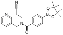 N-(2-氰基-乙基)-n-吡啶-3-甲基-4-(4,4,5,5-四甲基-[1,3,2]二噁硼烷-2-基)-苯甲酰胺結構式_864759-44-4結構式