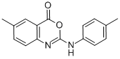 6-Methyl-2-(p-tolylamino)-4h-benzo[d][1,3]oxazin-4-one Structure,86672-58-4Structure