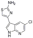 4-(5-氯-1H-吡咯并[2,3-B]吡啶-3-基)-2-噻唑胺結(jié)構(gòu)式_868387-42-2結(jié)構(gòu)式