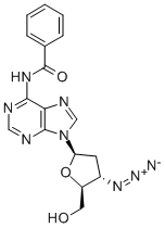 3-疊氮基-n6-苯甲?；?2,3-二脫氧腺苷酸結(jié)構(gòu)式_869354-89-2結(jié)構(gòu)式