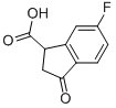 2,3-Dihydro-6-fluoro-3-oxo-1h-indene-1-carboxylic acidStructure,869722-94-1Structure 2,3-Dihydro-6-fluoro-3-oxo-1h-indene-1-carboxylic acid Structure,869722-94-1Structure