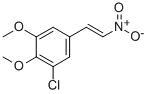 Trans-3-chloro-4,5-dimethoxy-β-nitrostyreneStructure,871126-37-3Structure Trans-3-chloro-4,5-dimethoxy-β-nitrostyrene Structure,871126-37-3Structure