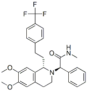 (R)-2-((S)-6,7-dimethoxy-1-(4-(trifluoromethyl)phenethyl)-3,4-dihydroisoquinolin-2(1H)-yl)-N-methyl-2-phenylacetamideStructure,871224-63-4Structure (R)-2-((S)-6,7-dimethoxy-1-(4-(trifluoromethyl)phenethyl)-3,4-dihydroisoquinolin-2(1H)-yl)-N-methyl-2-phenylacetamide Structure,871224-63-4Structure