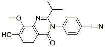 4-[7-羥基-8-甲氧基-2-(1-甲基乙基)-4-氧代-3(4h)-喹唑啉基]-苯甲腈結(jié)構(gòu)式_871814-49-2結(jié)構(gòu)式