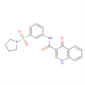 4-Oxo-n-(3-pyrrolidin-1-ylsulfonylphenyl)-1h-quinoline-3-carboxamide Structure,873050-41-0Structure