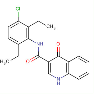 N-(3-chloro-2,6-diethyl-phenyl)-4-oxo-1h-quinoline-3-carboxamide Structure,873051-07-1Structure