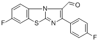 7-氟-2-(4-氟苯基)咪唑并[2,1-b]苯并噻唑-3-羧醛結(jié)構(gòu)式_874799-90-3結(jié)構(gòu)式