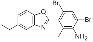 4,6-Dibromo-3-(5-ethyl-2-benzoxazolyl)-2-methyl-benzenamineStructure,875000-05-8Structure 4,6-Dibromo-3-(5-ethyl-2-benzoxazolyl)-2-methyl-benzenamine Structure,875000-05-8Structure