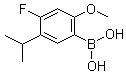 4-Fluoro-5-isopropyl-2-methoxyphenylboronic acidStructure,875446-29-0Structure 4-Fluoro-5-isopropyl-2-methoxyphenylboronic acid Structure,875446-29-0Structure