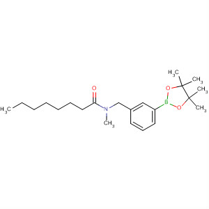 N-(3-(4,4,5,5-四甲基-1,3,2-二噁硼烷-2-基)芐基)-n-甲基辛酰胺結(jié)構(gòu)式_876169-12-9結(jié)構(gòu)式
