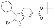 Tert-butyl2-bromo-3-cyclohexyl-1h-indole-6-carboxylateStructure,879498-90-5Structure Tert-butyl2-bromo-3-cyclohexyl-1h-indole-6-carboxylate Structure,879498-90-5Structure