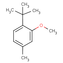 Benzene, 1-(1,1-dimethylethyl)-2-methoxy-4-methyl-Structure,88-40-4Structure Benzene, 1-(1,1-dimethylethyl)-2-methoxy-4-methyl- Structure,88-40-4Structure