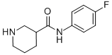 Piperidine-3-carboxylic acid (4-fluoro-phenyl)-amideStructure,883106-66-9Structure Piperidine-3-carboxylic acid (4-fluoro-phenyl)-amide Structure,883106-66-9Structure