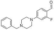 4-(4-Benzyl-1-piperazino)-2-fluoro-benzaldehydeStructure,883512-34-3Structure 4-(4-Benzyl-1-piperazino)-2-fluoro-benzaldehyde Structure,883512-34-3Structure