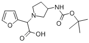 (3-Boc-氨基-1-吡咯烷)-呋喃-2-乙酸結(jié)構(gòu)式_885276-37-9結(jié)構(gòu)式