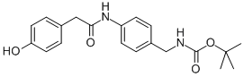 [4-[2-(4-羥基-苯基)-乙?；被鵠-芐基]-氨基甲酸叔丁酯結(jié)構(gòu)式_886362-53-4結(jié)構(gòu)式