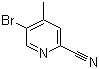5-Bromo-4-methyl-2-pyridinecarbonitrile Structure,886364-86-9Structure