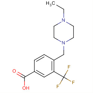 4-((4-Ethylpiperazin-1-yl)methyl)-3-(trifluoromethyl)benzoic acidStructure,887565-40-4Structure 4-((4-Ethylpiperazin-1-yl)methyl)-3-(trifluoromethyl)benzoic acid Structure,887565-40-4Structure